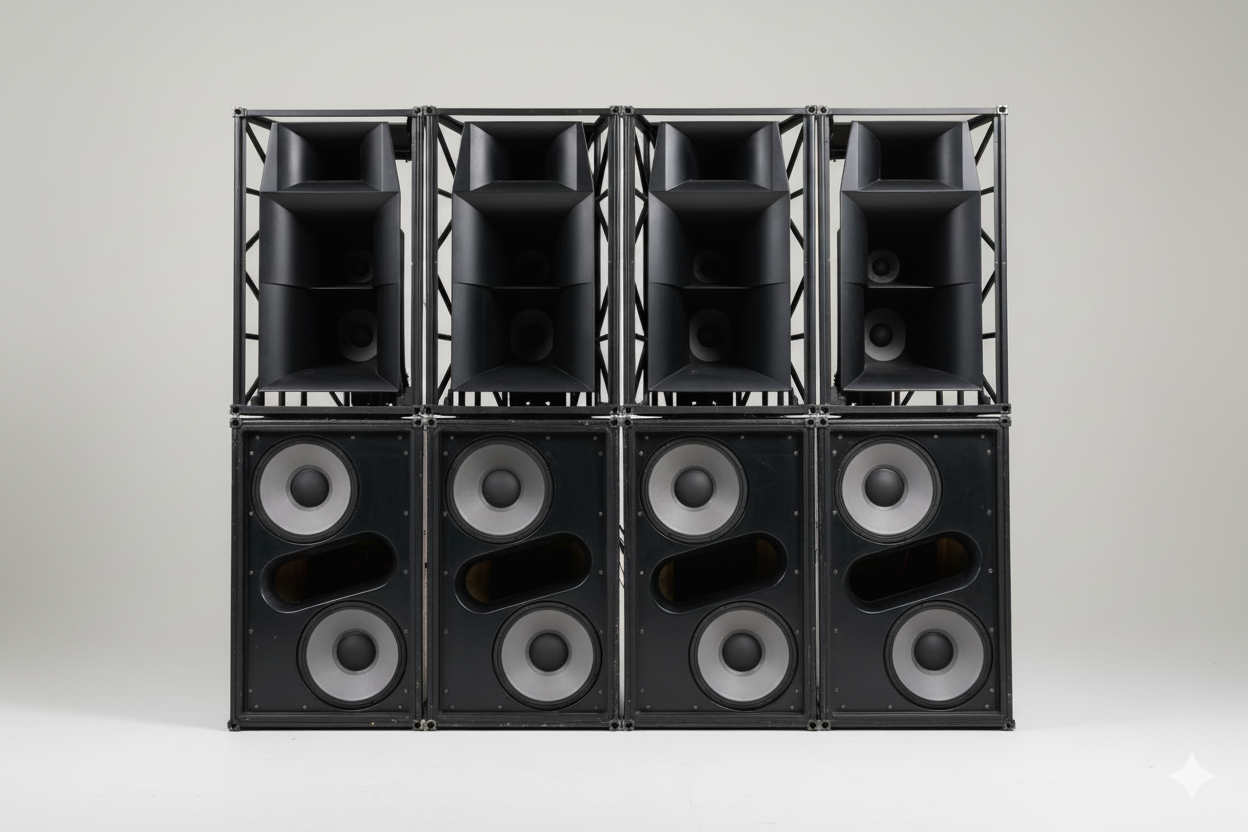 Système JBL HLA - vue frontale